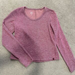 Athleta Girl Mauve Long Sleeve Soft top 7-8